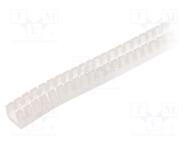 Hole and edge shield; polyetylene; L: 10m; natural; H: 6.5mm