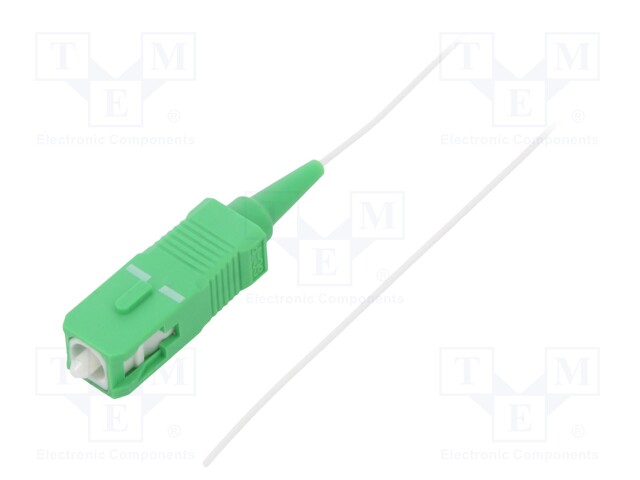 Optic fiber pigtail; SC/APC; 1m; LSZH; Optical fiber: 9/125um