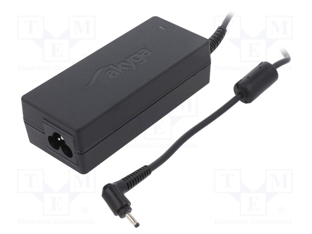 Power supply: switched-mode; 19VDC; 2.1A; Out: 3,0/1,0; 40W; 0÷40°C