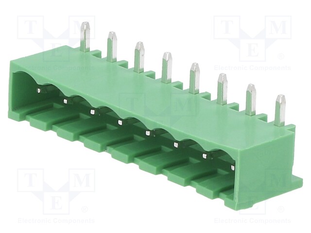Pluggable terminal block; Contacts ph: 5mm; ways: 8; angled 90°