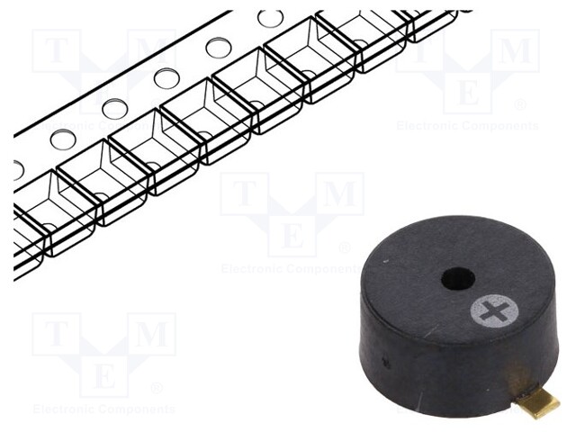 Sound transducer: elektromagnetic alarm; SMD; 2731Hz; 80mA; 16Ω