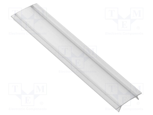 Cover for LED profiles; transparent; 1m