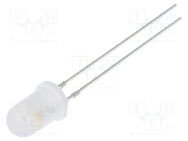 LED; 5mm; white warm; 1560÷2180mcd; 60°; 3÷5V; 20mA; Front: convex