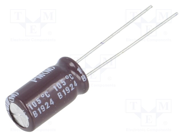 Capacitor: electrolytic; low impedance; THT; 470uF; 10VDC; ±20%