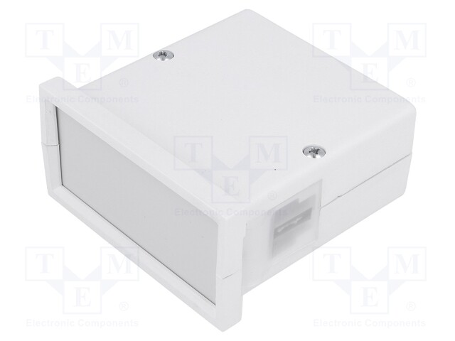 Enclosure: panel; X: 72mm; Y: 72mm; Z: 36mm; ABS; grey; screwed