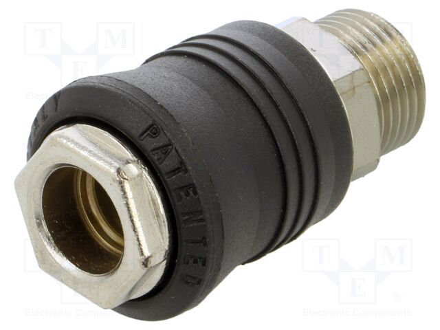 Quick connection coupling; Ext.thread: 3/8"; Thread: outside