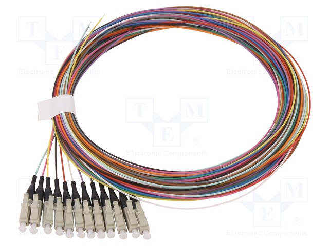 Optic fiber pigtail; OM1; LC; 2m; LSZH; Optical fiber: 62.5/125um