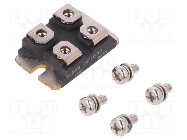 Module: diode; common cathode; 600V; If: 2x120A; SOT227UI; Ifsm: 2kA