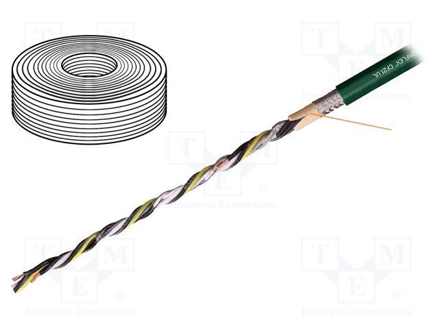 Wire: control cable; chainflex® CF21.UL; 4G6mm2 + 2x1,5mm2; PVC