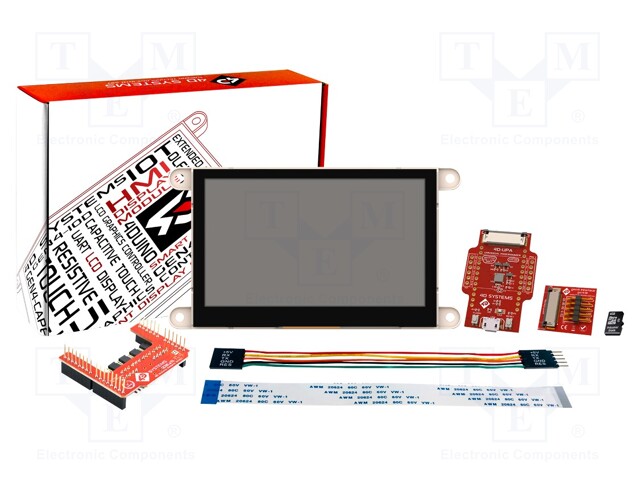 Dev.kit: with display; TFT; 4.3"; 480x272; Display: graphical; 32kB