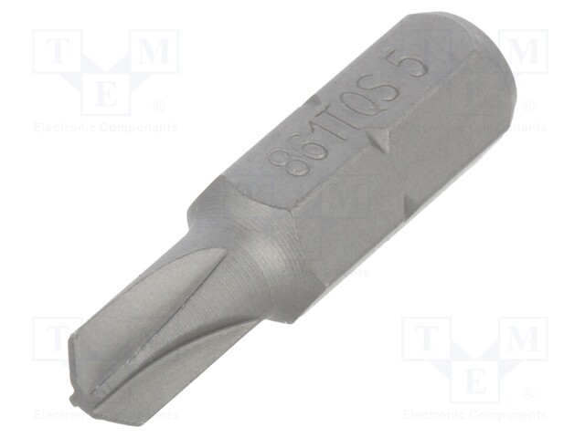 Screwdriver bit; Torq-Set®; TS5; Overall len: 25mm