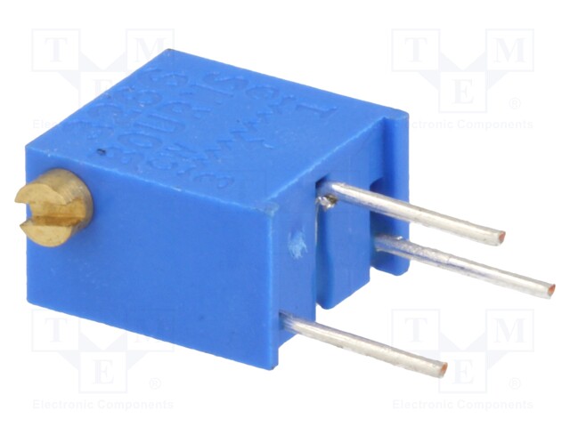 Potentiometer: mounting; multiturn; 50kΩ; 250mW; ±10%; linear; THT