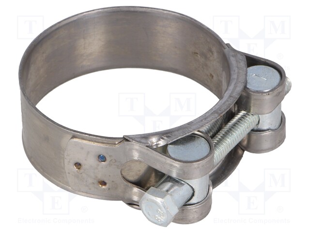 T-bolt clamp; W: 22mm; Clamping: 52÷55mm; chrome steel AISI 430