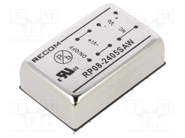 Converter: DC/DC; 8W; Uin: 9÷36V; Uout: 5VDC; Iout: 1.6A; DIP24; 18g