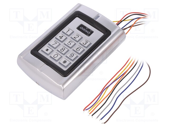 RFID combination lock; IP44; 12VDC; wall mount; -40÷60°C; 0÷99s