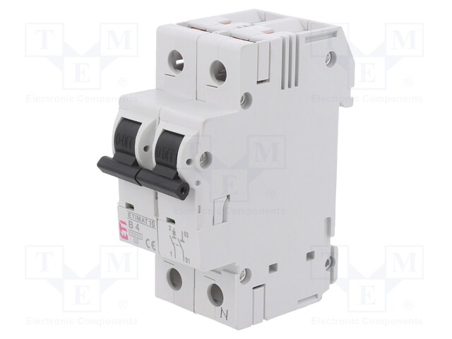 Circuit breaker; 230/400VAC; Inom: 4A; Poles: 1+N; DIN; Charact: B