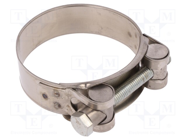 T-bolt clamp; W: 24mm; Clamping: 65÷70mm; chrome steel AISI 430