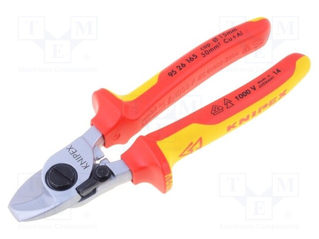 Cutters; Pliers len: 165mm; Conform to: EN 60900; 50mm2; 1kVAC