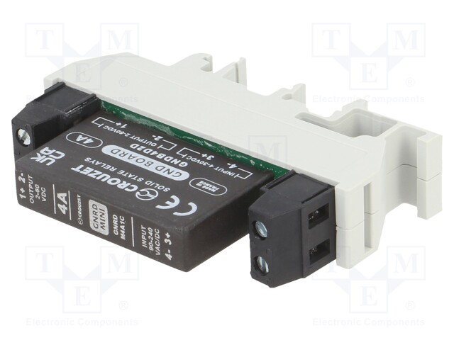 Relay: solid state; Ucntrl: 90÷240VAC; 4A; 2÷60VDC; -40÷80°C; IP00