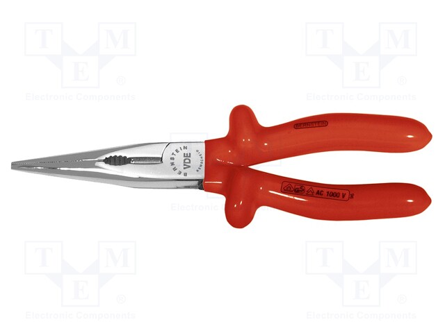 Pliers; insulated,universal,elongated; 205mm