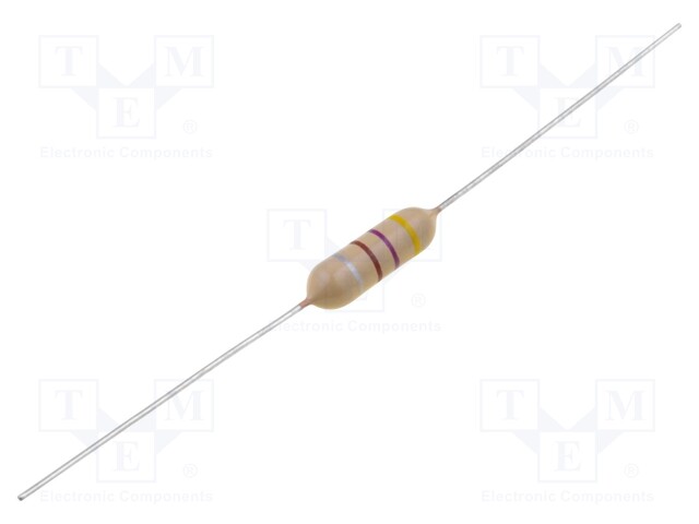 Inductor: axial; THT; 470uH; 240mA; 3.4Ω; Ø4.06x12.7mm; ±10%