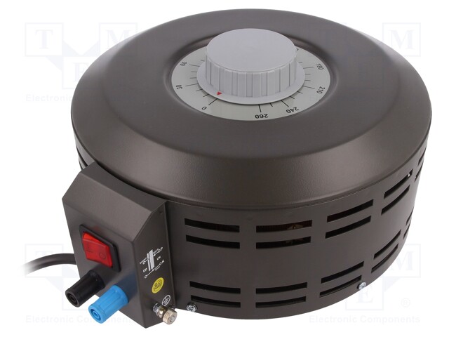 Variable autotransformer; 230VAC; Power: 3.38kVA; Uout: 0÷260V