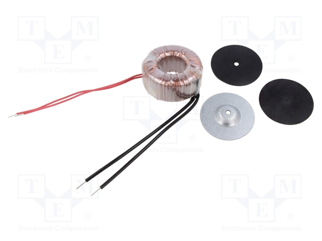 Transformer: toroidal; 30VA; 230VAC; 9V; 3.33A; Leads: cables; IP00