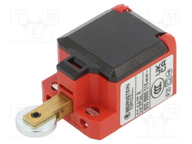 Limit switch; NC x2; 10A; max.240VAC; rectangle 8,5x3,5mm; IP20