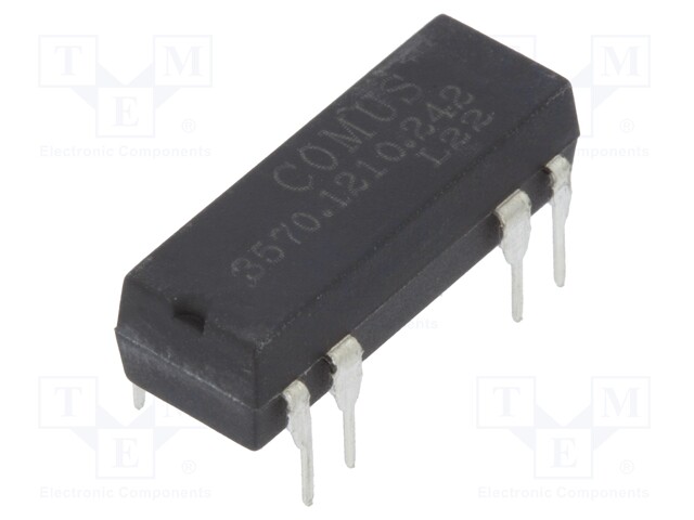 Relay: reed; SPST-NO; Ucoil: 24VDC; 500mA; max.150VDC; 10W; THT