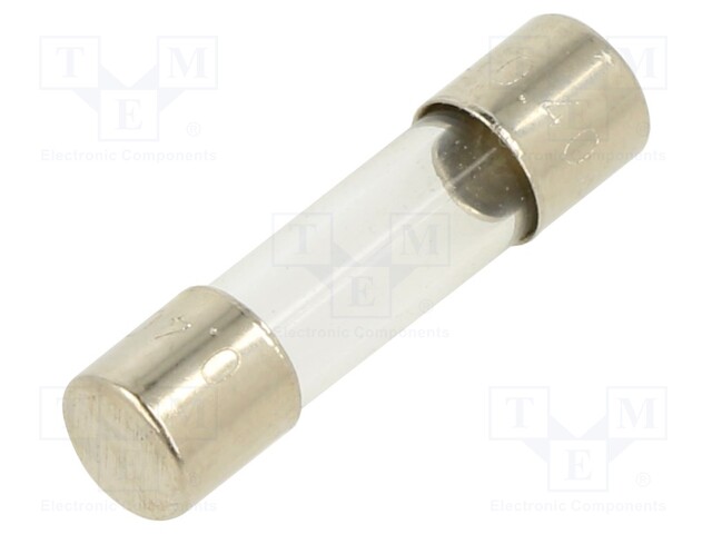 Fuse: fuse; quick blow; 400mA; 220VAC; cylindrical,glass; 5x20mm