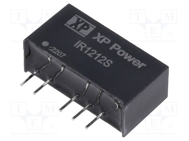 Isolated Board Mount DC/DC Converter, Semi Regulated, ITE, 2 Output, 3 W, 12 V, 125 mA, -12 V