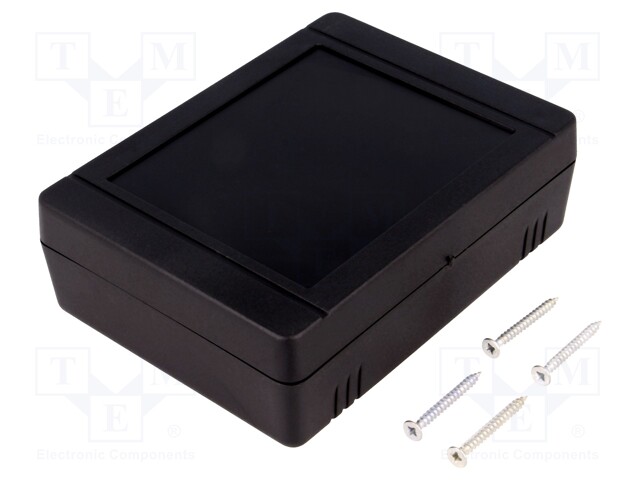 Enclosure: multipurpose; X: 89mm; Y: 119mm; Z: 38mm; ABS; black