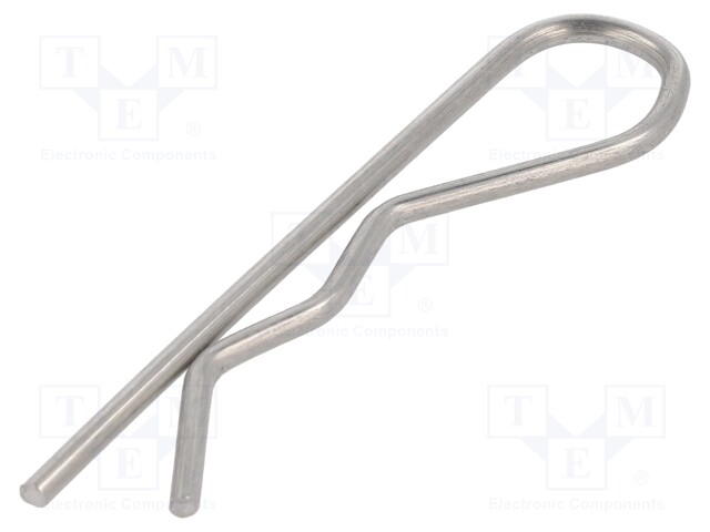 Cotter pin; stainless steel; Ø: 2mm; L: 57mm; Shaft dia: 9÷14mm