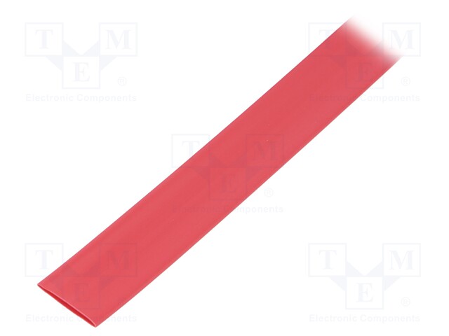 Heat shrink sleeve; flexible; 2: 1; 12.7mm; L: 10m; red; polyolefine