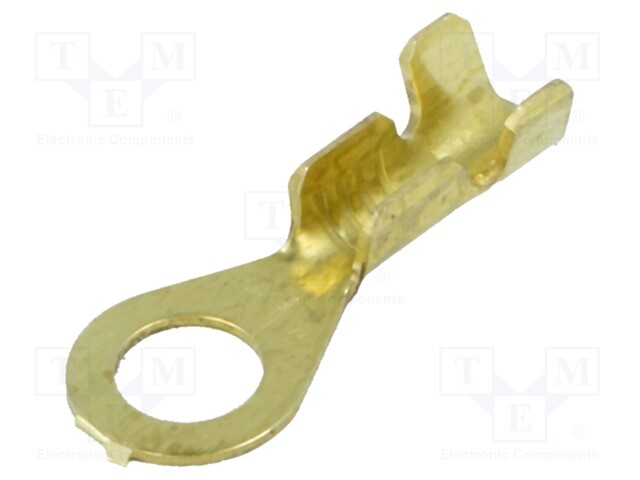 Ring terminal; M4; 0.5÷1mm2; crimped; for cable; non-insulated