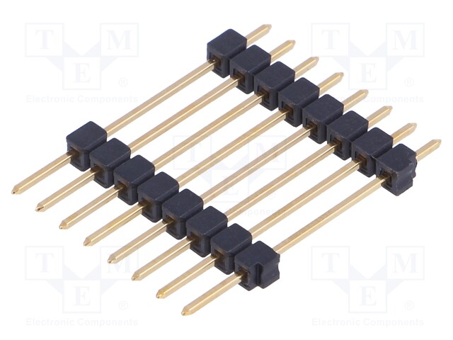 Pin header; pin strips; male; PIN: 8; straight; 2.54mm; THT; 1x8