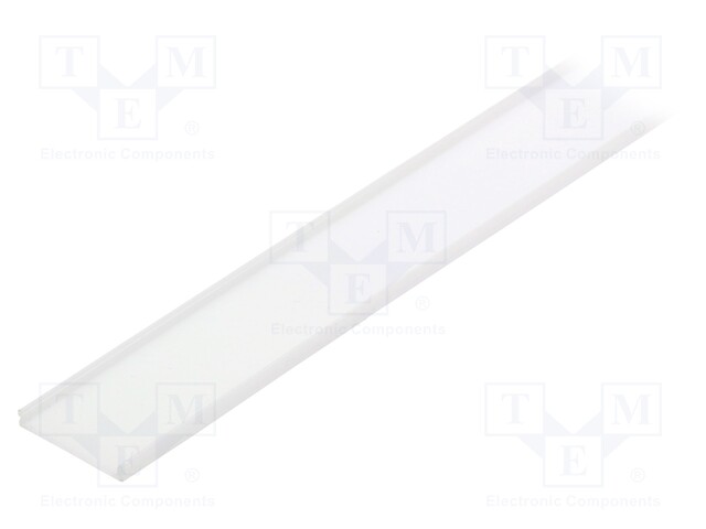 Cover for LED profiles; white; 1m; V: C9; push-in