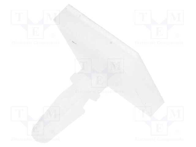 Self-adhesive holder; polyamide; L: 6.4mm; Ø2: 3.18mm