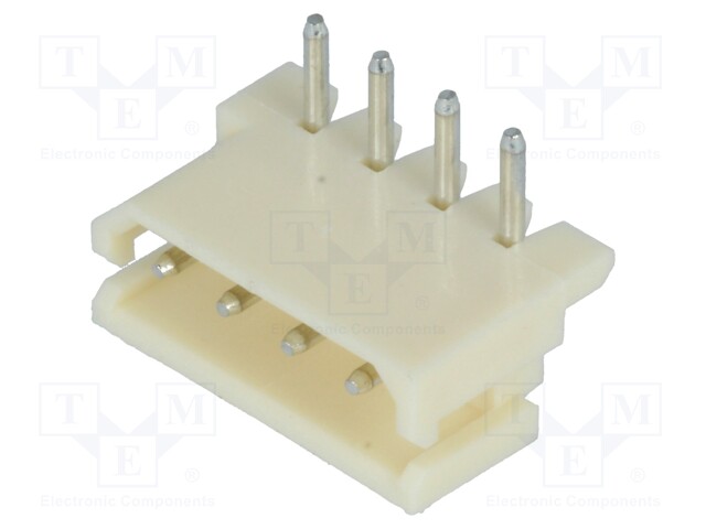 Socket; wire-board; male; A2506; 2.5mm; PIN: 4; THT; 250V; 3A; tinned