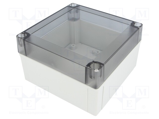 Enclosure: multipurpose; X: 130mm; Y: 130mm; Z: 75mm; MNX; grey; IK08