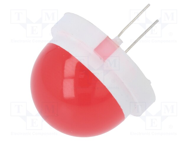 LED; 20mm; red; 900÷7000mcd; 120°; No.of term: 2; 1÷7mA; 30÷33V