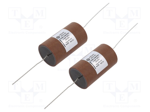 Capacitor: aluminum-polypropylene-paper; 1.5uF; 250VDC; ±5%