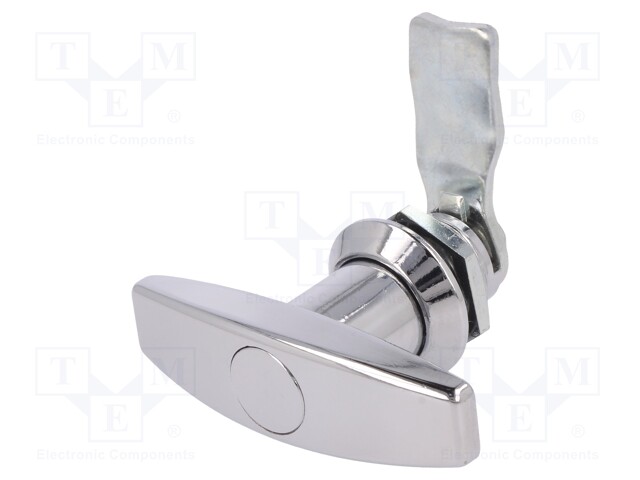 Lock; without cylinder; zinc and aluminium alloy; 21mm; chromium