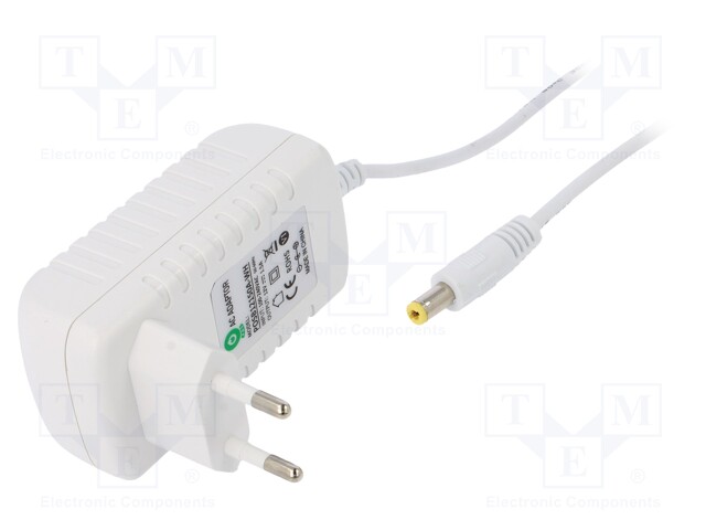 Power supply: switched-mode; 12VDC; 1.5A; Out: 5,5/2,1; 18W; 81.47%