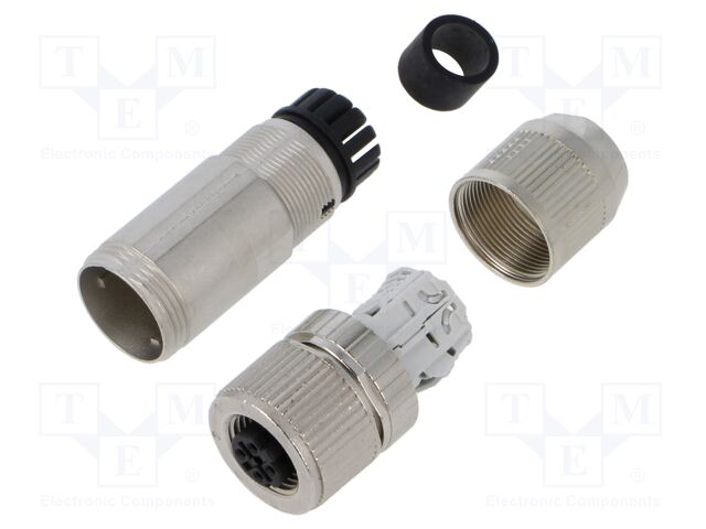 M12 plugs and sockets AB-C4-M12FSD-SH