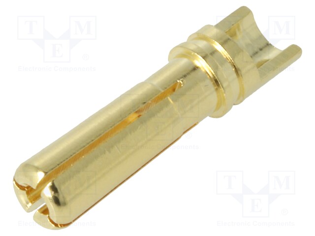 Plug; 4mm banana; 36A; Contacts: brass gold plated; 0.3mΩ; 12AWG