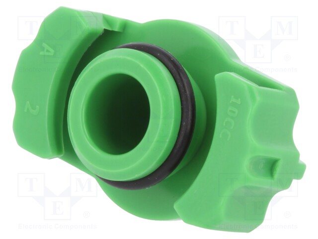 Syringe adapter; 10ml; Colour: green; Manufacturer series: QuantX