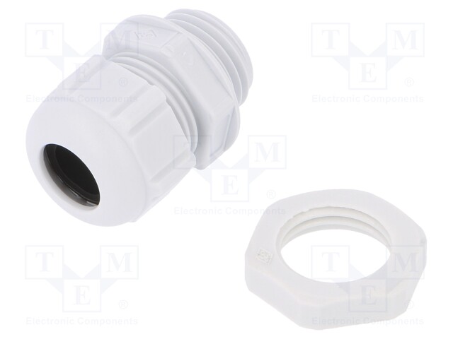 Cable gland; M16; IP68; Mat: polyamide; grey