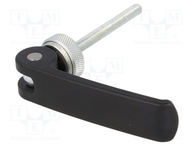 Lever; clamping; Thread len: 50mm; Lever length: 63mm; Body: black