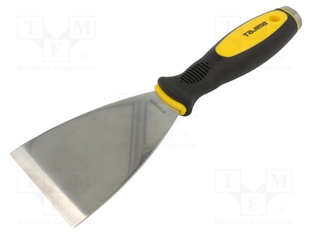 Putty knife; Tipwidth: 75mm; stainless steel; L: 240mm